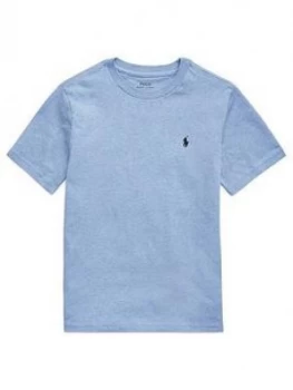 Image of Ralph Lauren Boys Classic Short Sleeve T-Shirt - Cobalt Heather