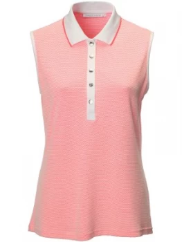 Image of Swing Out Sister Tina Woffle Sleeveless Shirt Pink