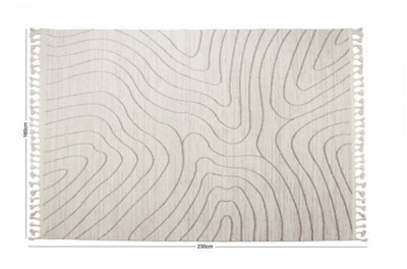 Image of Esselle Home Arctic Contour Natural / Mink 160 X 230Cm Rug
