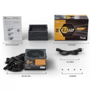 Image of Seasonic B12 BC-750 750W 80+ Bronze Power supply UK Plug
