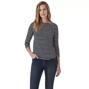 Image of Crew Clothing Womens Essential Breton Long Sleeve T Shirt 16- Bust 41