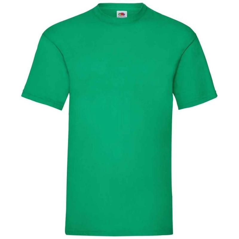 Image of Fruit Of The Loom Fruit of the Loom Men Valueweight T-Shirt in Green Size: Small Green S Male 5063527628206