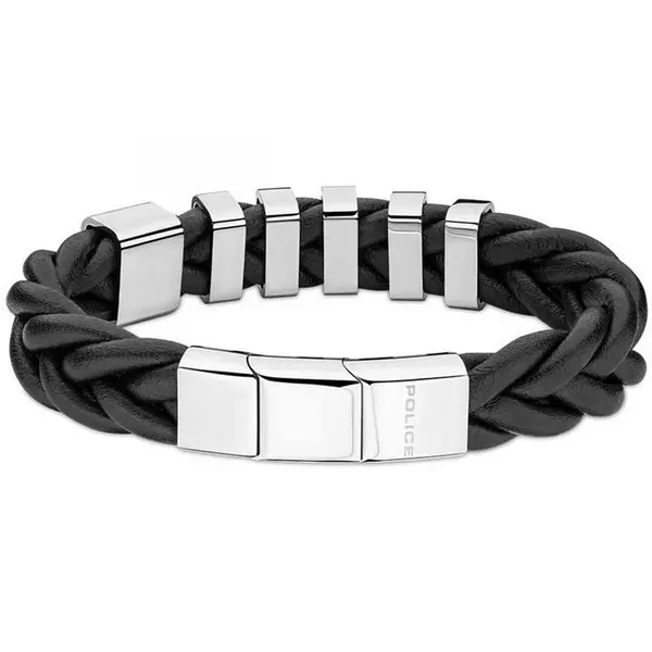 Image of Police Gents Police Jewellery 21cm Bracelet POL22115BM - Black One Size