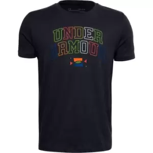 Image of Under Armour Live Multicolour T Shirt Junior Boys - Black