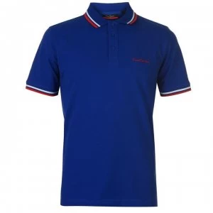 Image of Pierre Cardin Tipped Polo Shirt Mens - Royal