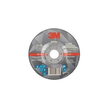Image of 3M - 51748 Silver Ceramic DPC (T27) Grinding Wheel 25X7X22.2 M