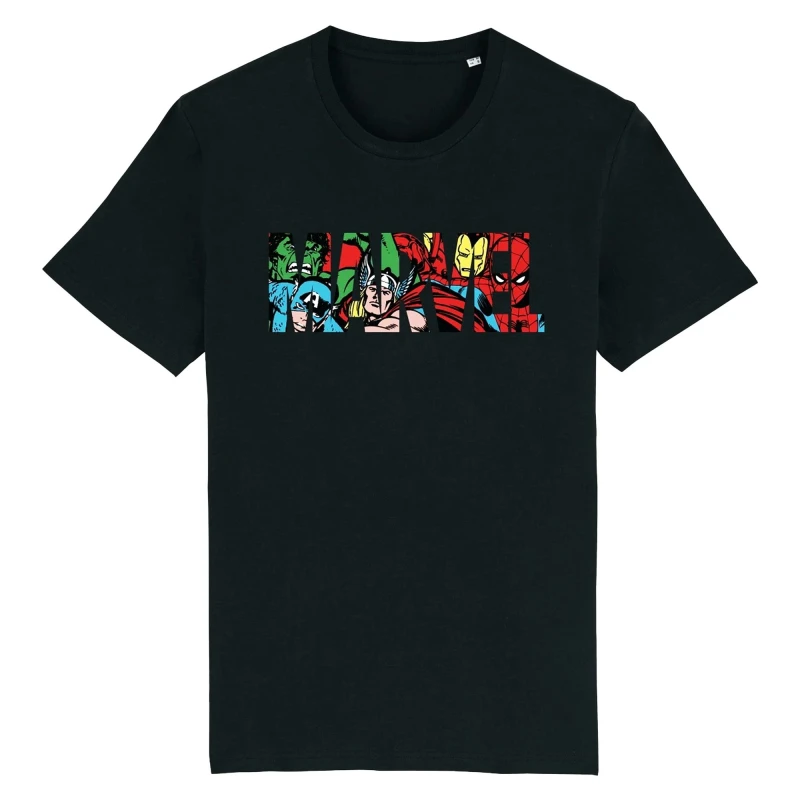 Image of Marvel Marvel Men Character T-Shirt in Black Size: Small Black S Male 5059958515741