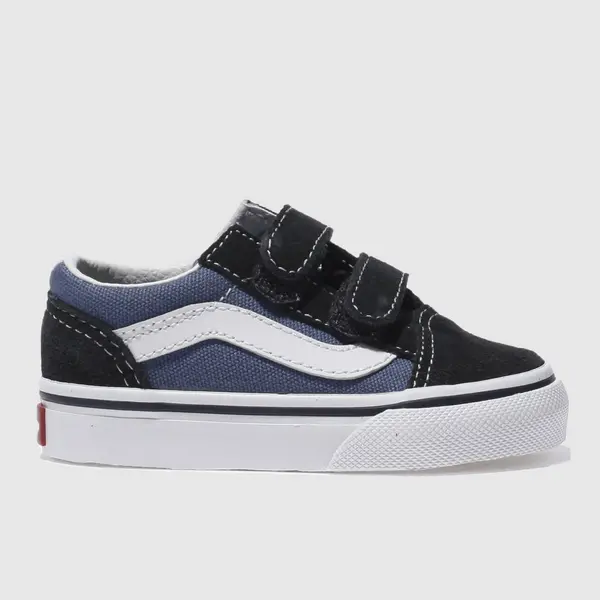 Image of Vans navy old skool v Boys Toddler trainers Navy UK 5 (EU 21½)