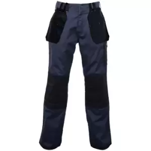 Image of Regatta Mens Holster Workwear Trousers (Short, Regular And Long) (44 Long) (Navy/Black)