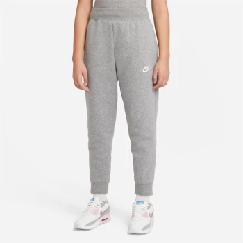 Image of Nike Girls Fundamentals Fleece Jogging Bottoms - Grey