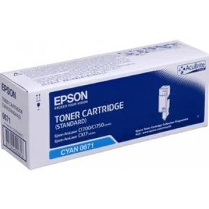 Image of Epson S050671 Cyan Laser Toner Ink Cartridge