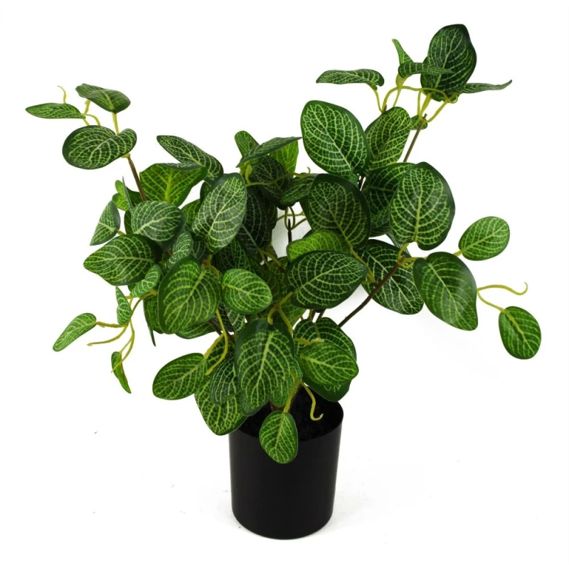 Image of Leaf 40cm Artificial Variegated Green Pothos Plant