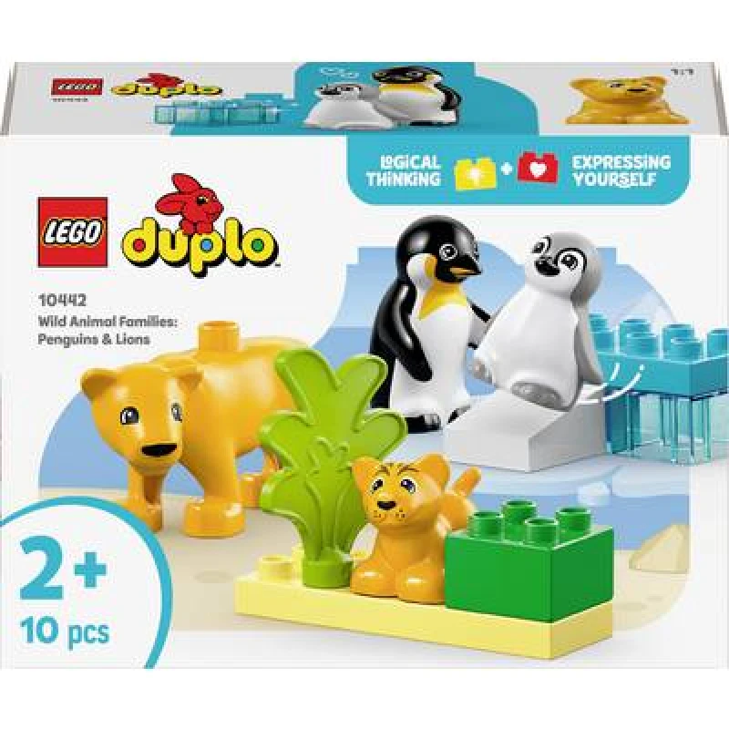 Image of LEGO LEGO DUPLO Wild Animal Families: Penguins & Lions Set 10442