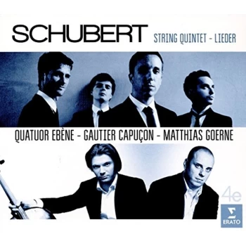 Image of Quatuor Eb&egrave;ne, Gautier Capucon, Matthias Goerne - Schubert: String Quintet - Lieder CD