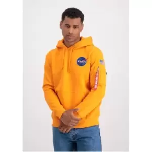 Image of Alpha Industries Hooded Sweatshirt - Orange
