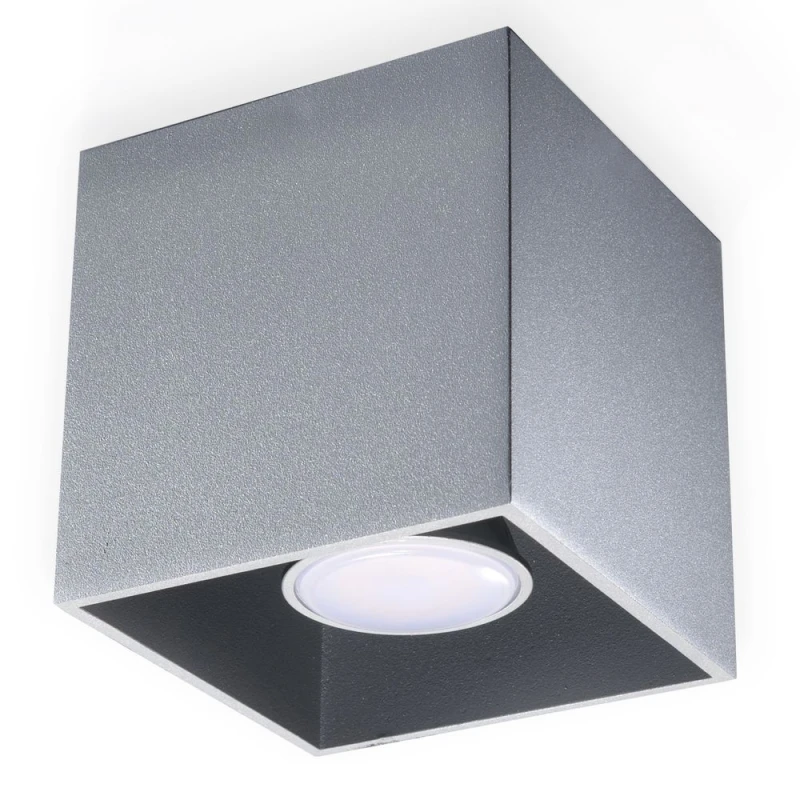 Image of SOLLUX High-quality Quad 1 Grey Ceiling Lamp - Modern Loft Design with LED GU10 for a stylish and well-lit space.