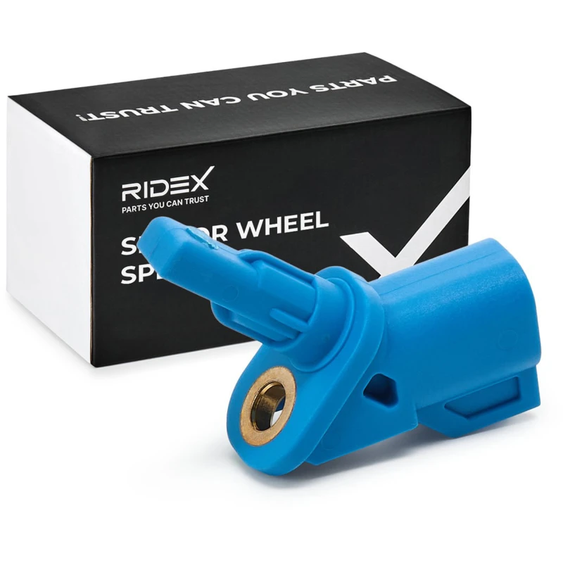 Image of RIDEX 412W0040 ABS Sensor Front Axle, without cable Sensor,wheel speed (412)