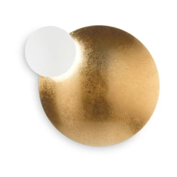 Image of Ideal Lux Lighting - Ideal Lux LED Decorative Wall Light White Gold, 3000K