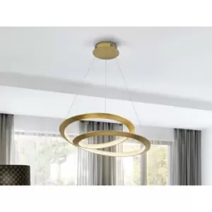 Image of Schuller Lighting - Schuller Eternity Integrated LED Pendant Ceiling Light Gold 3000K