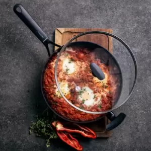 Image of GreenPan Smart Shapes Forged Aluminium 28cm Covered Skillet Black