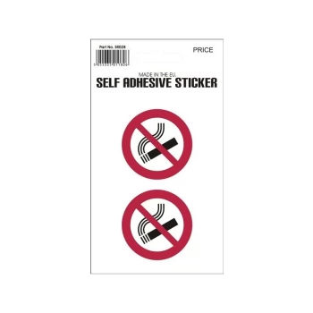 Image of Outdoor Vinyl Sticker - No Smoking Circle Pair - V352 - Castle Promotions