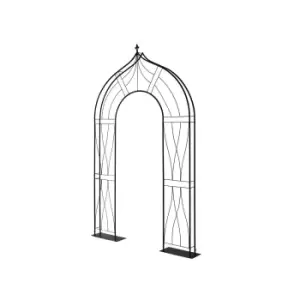 Image of VegTrug Slimline Flat Arch - Black