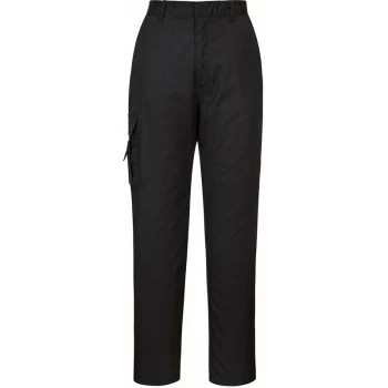 Image of Portwest - C099 - Black Sz 3XL Regular Ladies Combat Trousers Work Wear