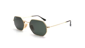Image of Ray-Ban Octagon Hexagonal Sunglasses - Gold