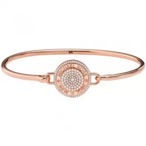 Image of Michael Kors Ladies Premium Rose Gold Plated Cubic Zirconia Bangle...