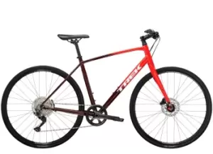 Image of 2023 Trek FX 3 Disc Hybrid Bike in Viper Red to Cobra Blood Fade