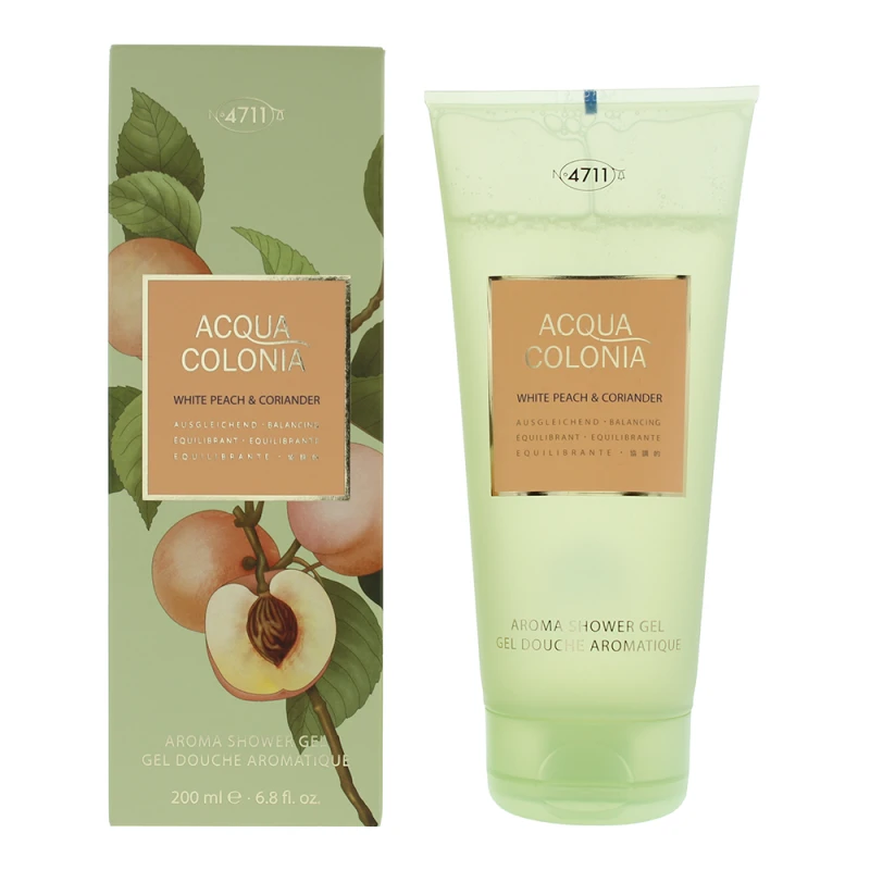 Image of 4711 Acqua Colonia White Peach Coriander Shower Gel 200ml