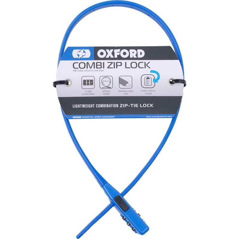 Image of Oxford Combi Zip Lock 470mm Blue Blue