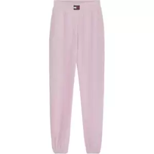 Image of Tommy Jeans Velour Badge Sweatpant - Pink