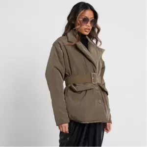 Image of I Saw It First Utility Puffer Coat - Green