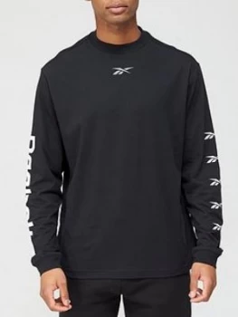 Image of Reebok Myt Long Sleeve T-Shirt - Black
