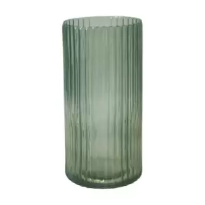 Image of Ivyline Daphne Ribbed Vase Sage