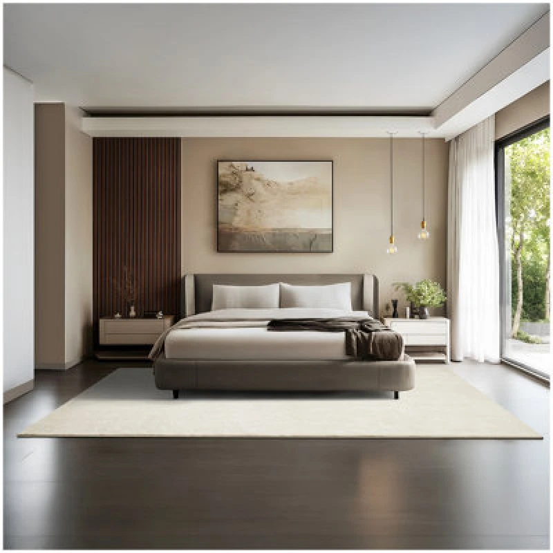 Image of Tectake Rug Zonelle - Short Pile And Ultra-Soft, Rectangular Or Round 200 X 290 Cm - Cream