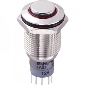Image of TRU COMPONENTS LAS2GQH 11ER12VNP Tamper proof pushbutton 250 V AC 3 A 1 x OnOn momentary