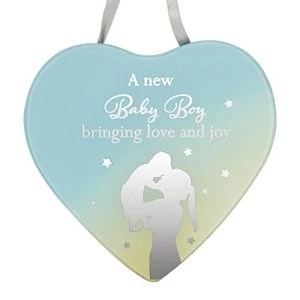 Image of Reflections Of The Heart Baby Boy Plaque