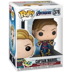 Image of Marvel Avengers Endgame Captain Marvel with New Hair Funko Pop Figure #576
