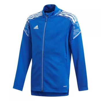 Image of adidas Condivo Quarter Zip Jacket Junior Boys - Navy/White