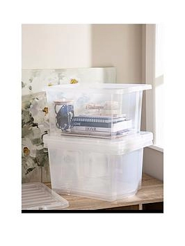 Image of Wham Crystal 28L Box and Lid 5pk Plastic
