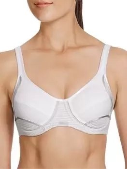 Image of Berlei Electrify Non Padded High Impact Sports Bra - White, Size 34B, Women