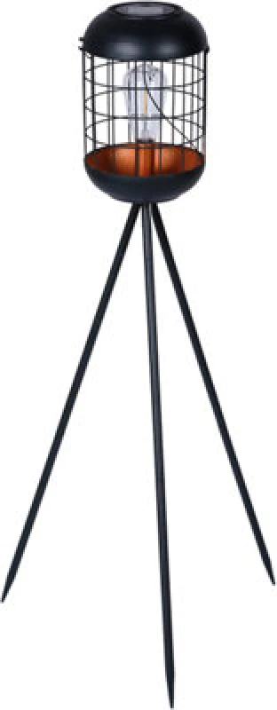 Image of Luxform Solar Lighthouse Tripod Light 15 Lumens Black