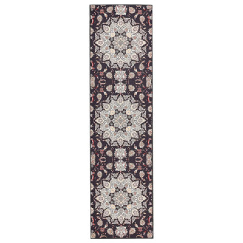 Image of Beliani Rug Aritas Black 80 X 300 Cm