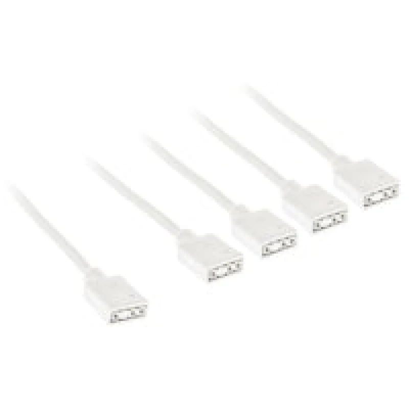 Image of Kolink ARGB 1-4 White Splitter Cable - 30cm