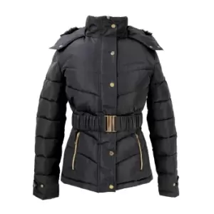 Image of Coldstream Womens/Ladies Cornhill Quilted Coat (S) (Black)