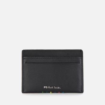 Image of Paul Smith Mens Stripe Card Case - Black