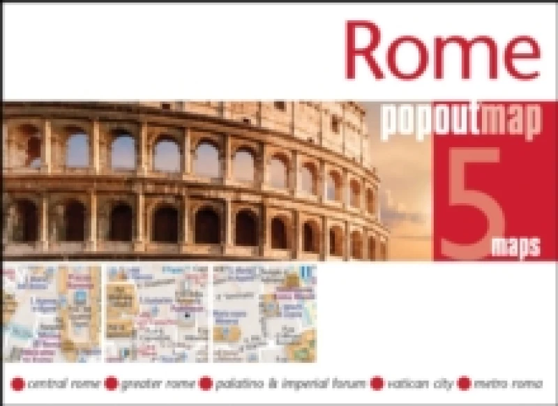 Image of Rome PopOut Map : Pocket size, pop up city map of Rome Sheet map, folded