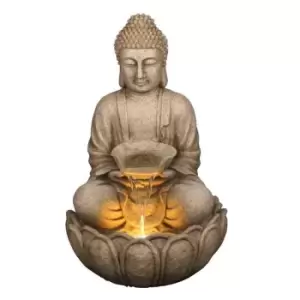 Image of Bermuda Buddah Sitting Water Fall